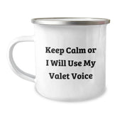 Funny Valet Gifts from Men, Camping Mug for Valet, Christmas Unique Presents - Image 1